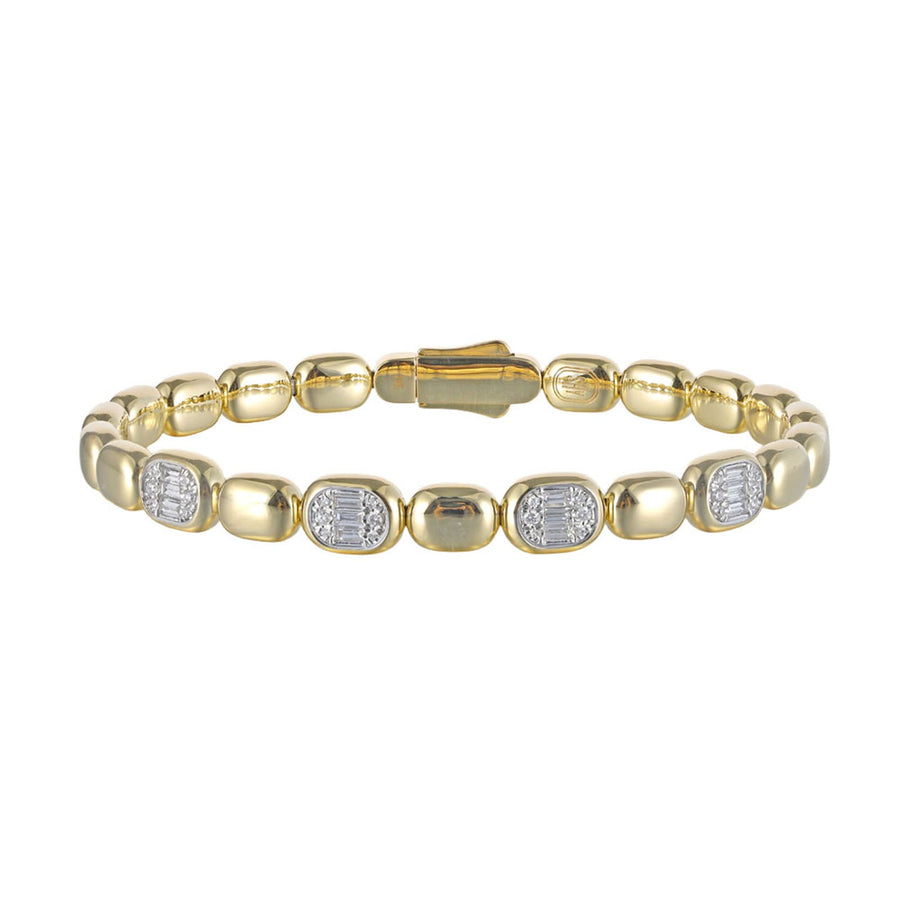 Shy Creation Diamond Baguette Bangle 0.40 CT - B22001084V4ZS