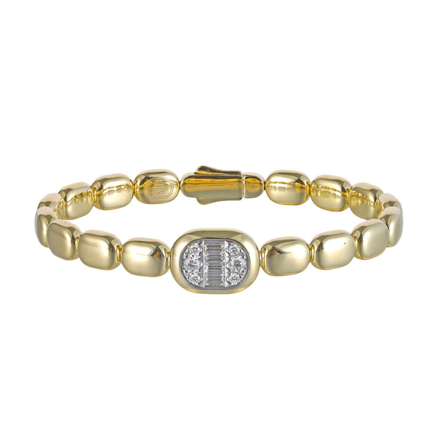 Shy Creation Diamond Baguette Bangle 0.55 CT - B22001553ZS