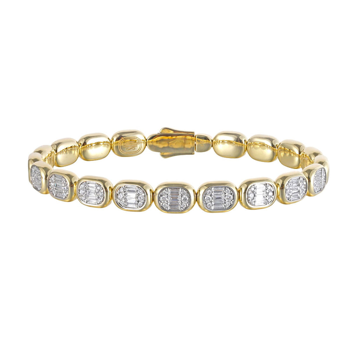 Shy Creation Diamond Baguette Bangle 1.00 CT - B22001075V4ZS