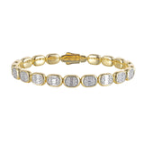 Shy Creation Diamond Baguette Bangle 1.00 CT-Shy Creation Diamond Baguette Bangle 1.00 CT - B22001075V4ZS