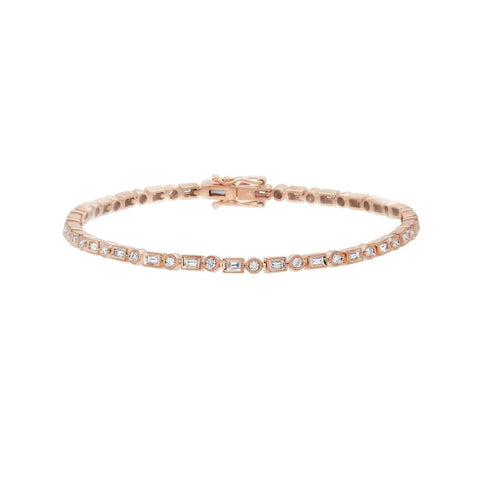 Shy Creation Diamond Baguette Bracelet 0.98 CT-Shy Creation Diamond Baguette Bracelet 0.98 CT - SC55009073