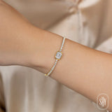 Shy Creation Diamond Baguette Bracelet 2.80 CT-Shy Creation Diamond Baguette Bracelet 2.80 CT