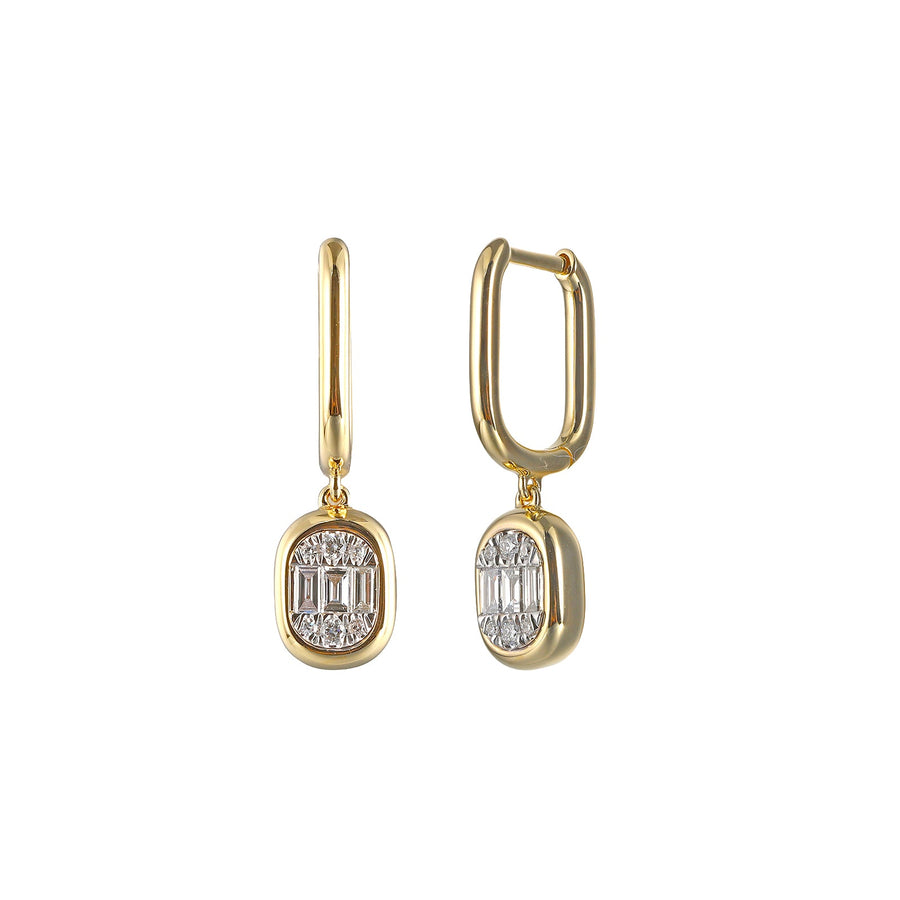 Shy Creation Diamond Baguette Earrings 0.20 CT - B22001556V4