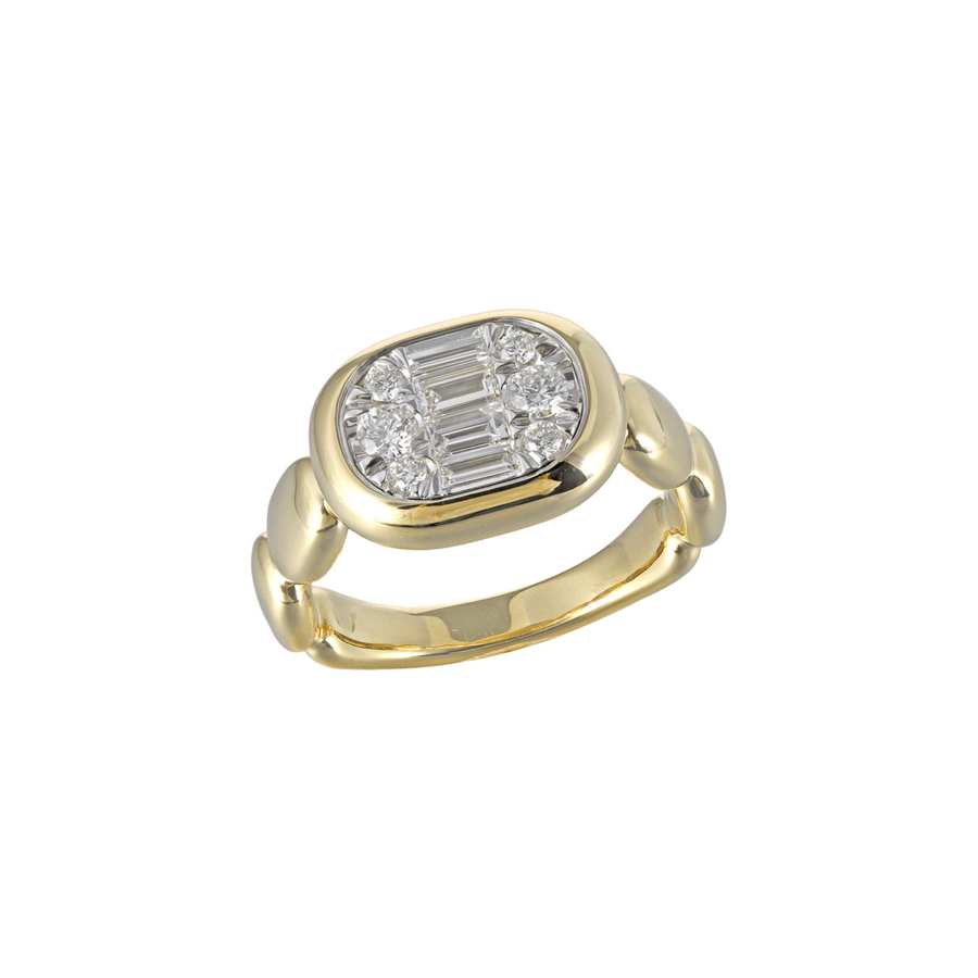 Shy Creation Diamond Baguette Ring 0.55 CT - B22001025