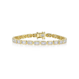 Shy Creation Diamond Baguette Tennis Bracelet 1.53CT-Shy Creation Diamond Baguette Tennis Bracelet 1.53CT - SC55027000RD