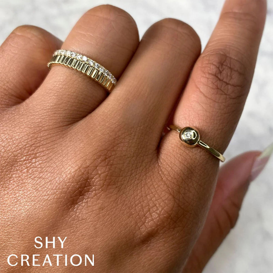 Shy Creation Diamond Band 0.42 CT - SC22009151Z