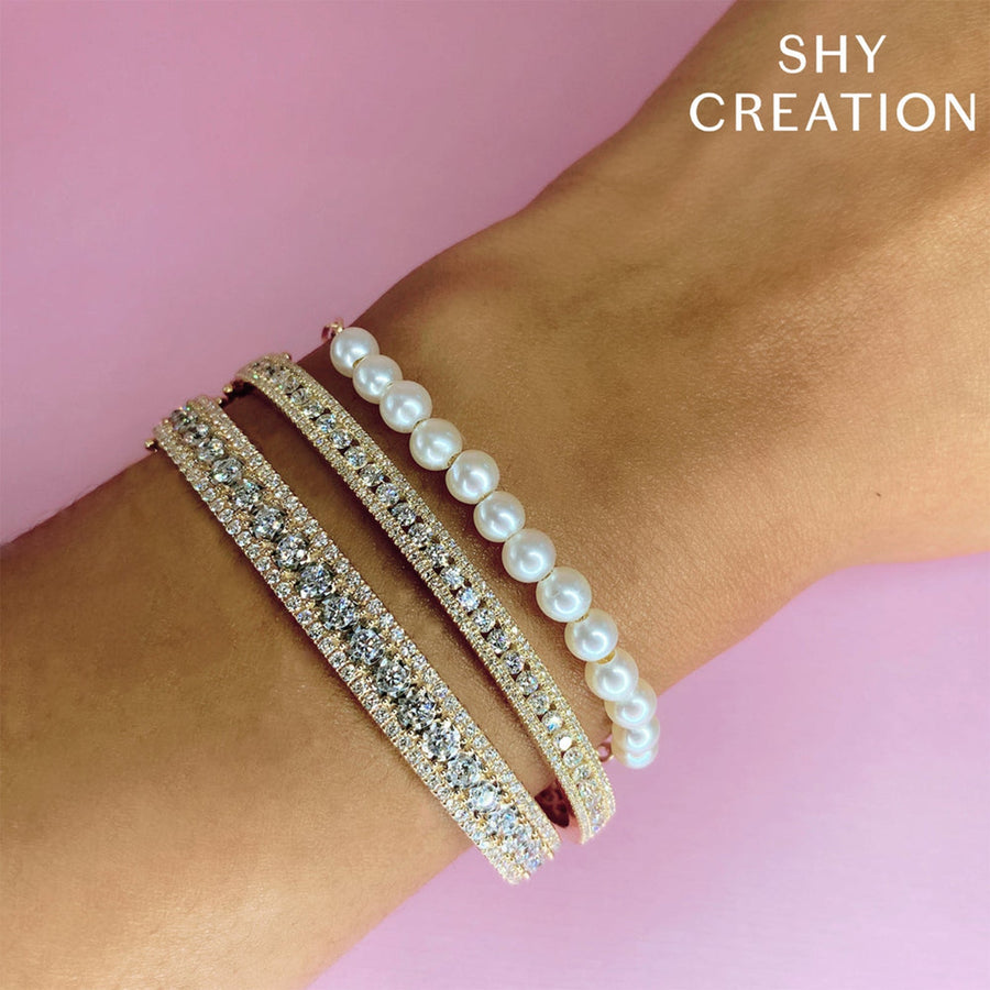 Shy Creation Diamond Bangle 2.32 CT - SC55022767ZS
