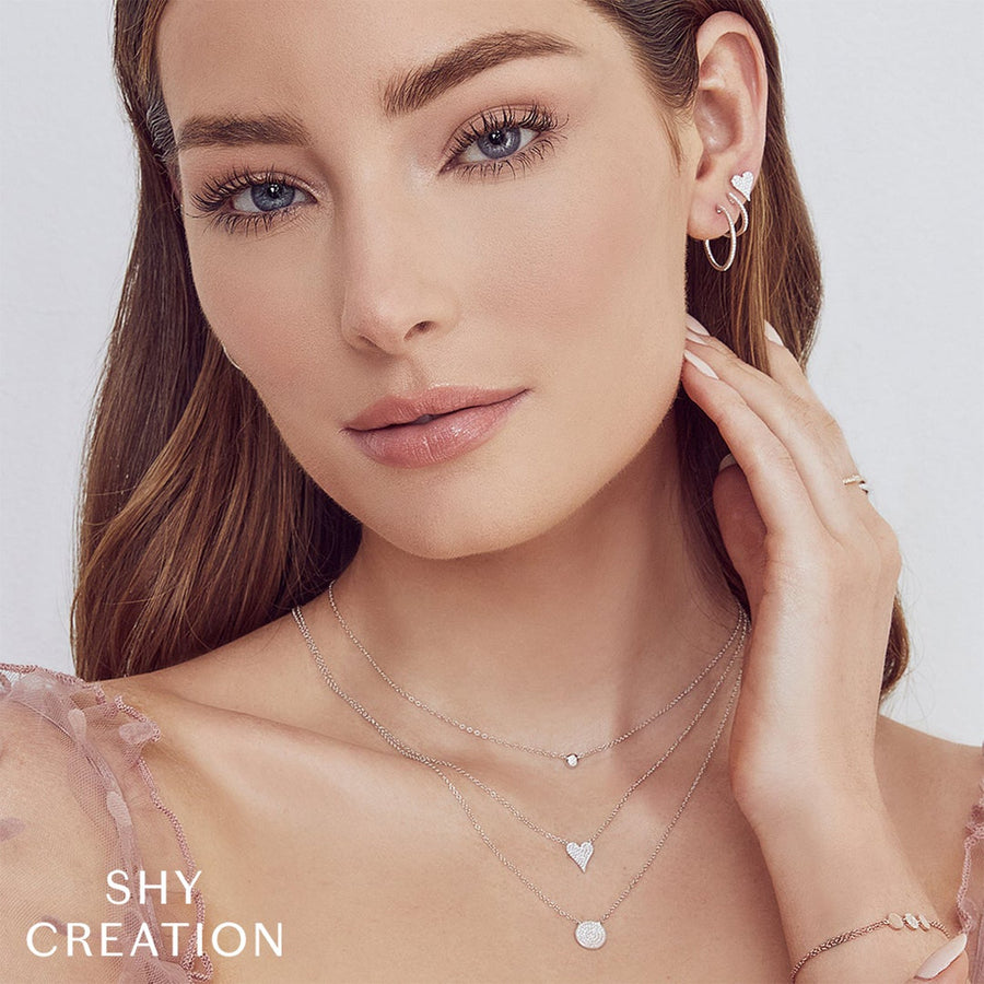 Shy Creation Diamond Bezel Necklace 0.05CT - SC55003228