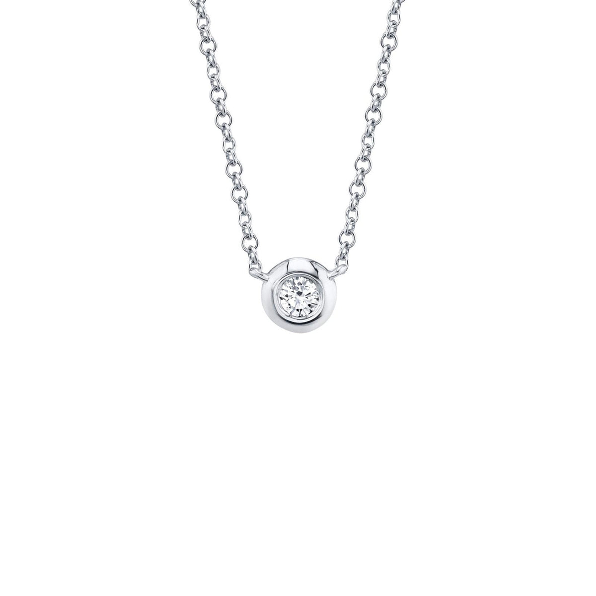 Shy Creation Diamond Bezel Necklace 0.05CT - SC55003228