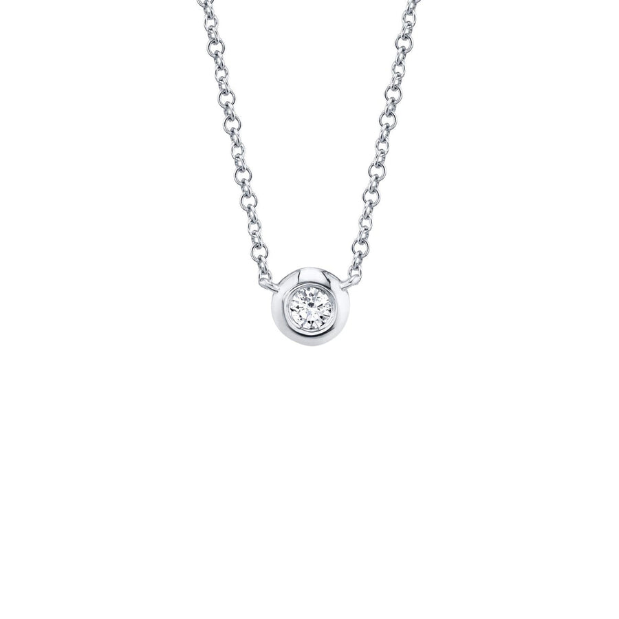 Shy Creation Diamond Bezel Necklace 0.05CT - SC55003228