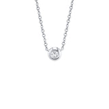 Shy Creation Diamond Bezel Necklace 0.05 CT-Shy Creation Diamond Bezel Necklace 0.05CT - SC55003228