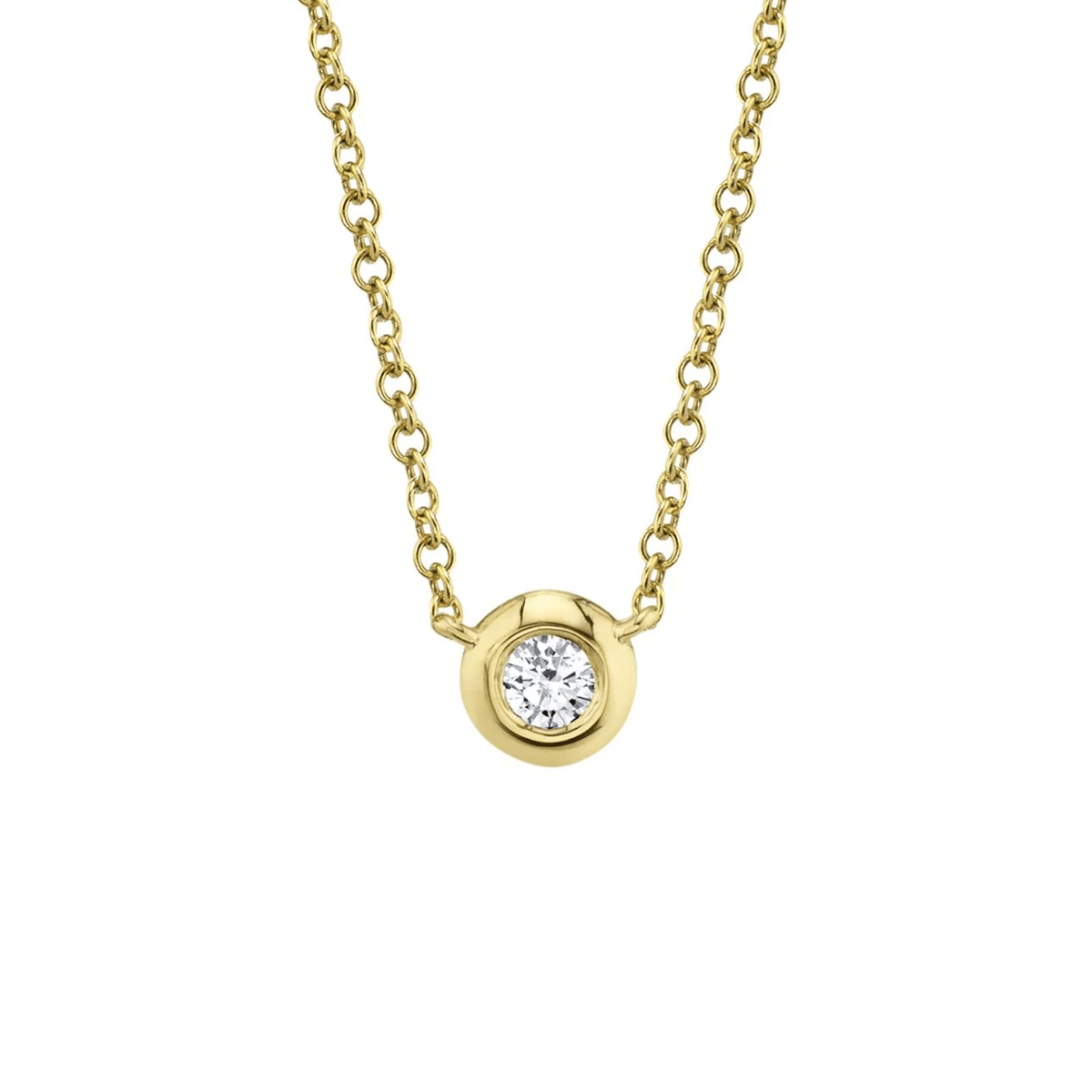 Shy Creation Diamond Bezel Necklace 0.05CT SC55003229