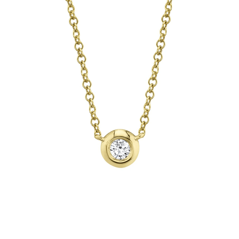 Shy Creation Diamond Bezel Necklace 0.05CT-Shy Creation Diamond Bezel Necklace 0.05CT SC55003229