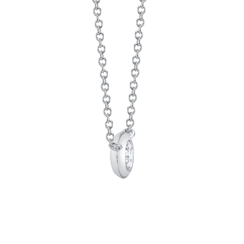 Shy Creation Diamond Bezel Necklace 0.20 CT-Shy Creation Diamond Bezel Necklace 0.20 CT - SC55012540
