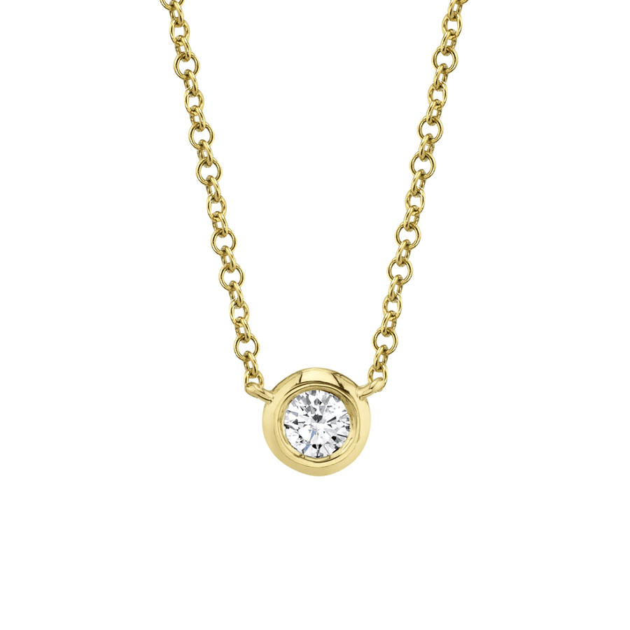 Shy Creation Diamond Bezel Necklace 0.20 CT - SC55012541