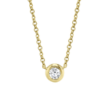 Shy Creation Diamond Bezel Necklace 0.20 CT-Shy Creation Diamond Bezel Necklace 0.20 CT - SC55012541