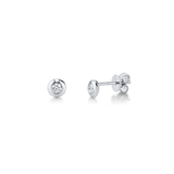 Shy Creation Diamond Bezel Stud Earrings 0.22 CT-Shy Creation Diamond Bezel Stud Earrings 0.22 CT - SC55004063