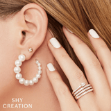 Shy Creation Diamond Bezel Stud Earrings 0.22 CT-Shy Creation Diamond Bezel Stud Earrings 0.22 CT - SC55004064