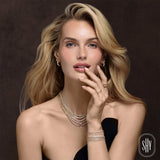Shy Creation Diamond Bezel Tennis Necklace 2.89 CT-Shy Creation Diamond Bezel Tennis Necklace 2.89 CT