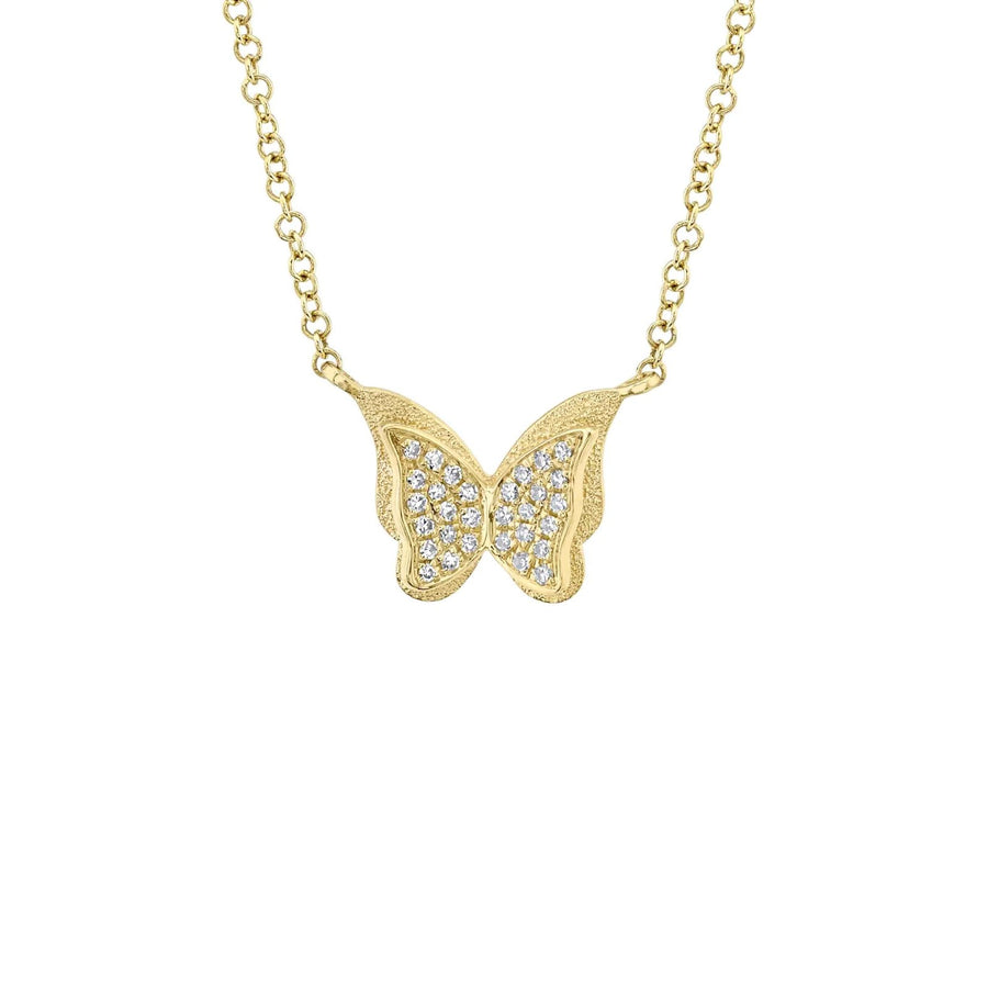 Shy Creation Diamond Butterfly Necklace 0.06 CT - SC55021952