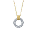 Shy Creation Diamond Circle Necklace 0.18 CT-Shy Creation Diamond Circle Necklace 0.18 CT - SC55024404