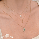 Shy Creation Diamond Cross Necklace 0.08 CT-Shy Creation Diamond Cross Necklace 0.08 CT - SC55028852