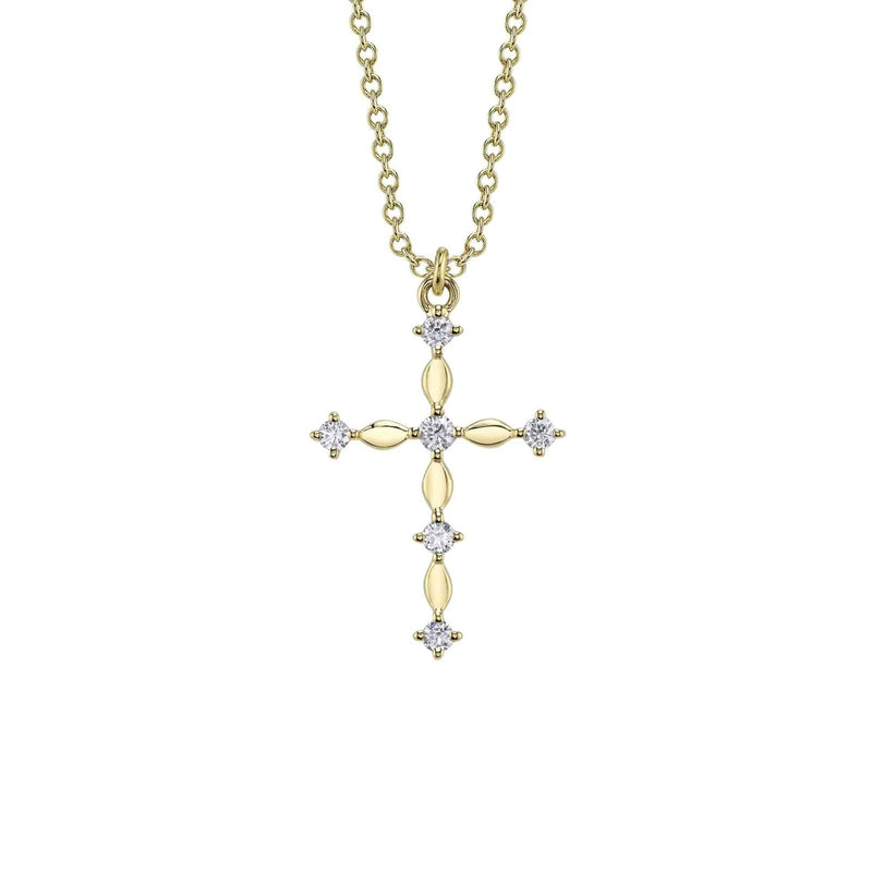 Shy Creation Diamond Cross Necklace 0.12 CT-Shy Creation Diamond Cross Necklace 0.12CT - SC55027632