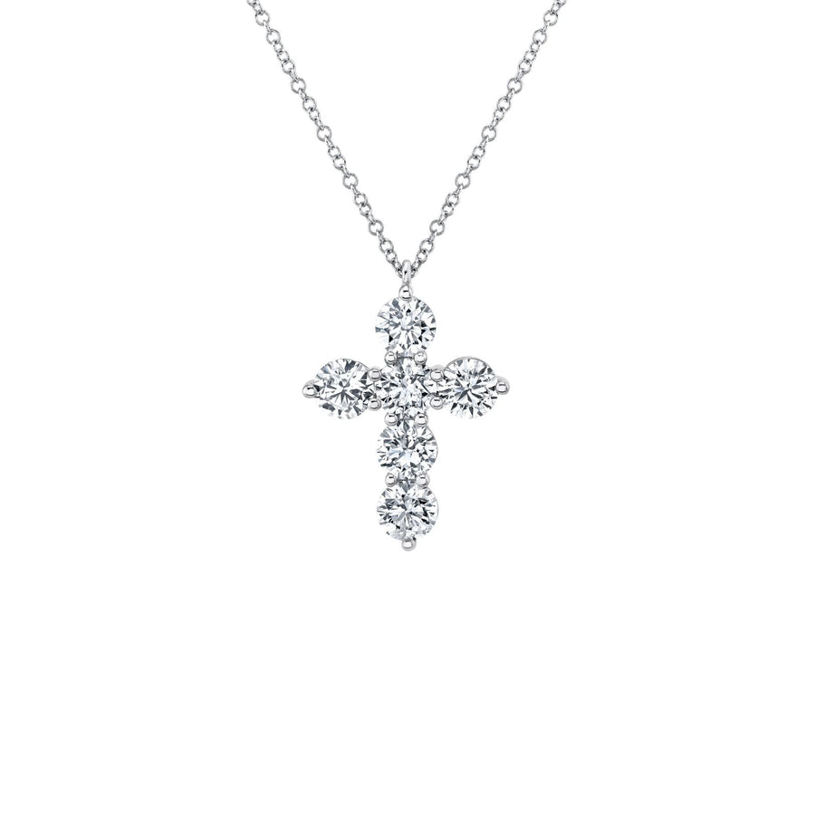 Shy Creation Diamond Cross Necklace 2.25 CT - SC55021384V2