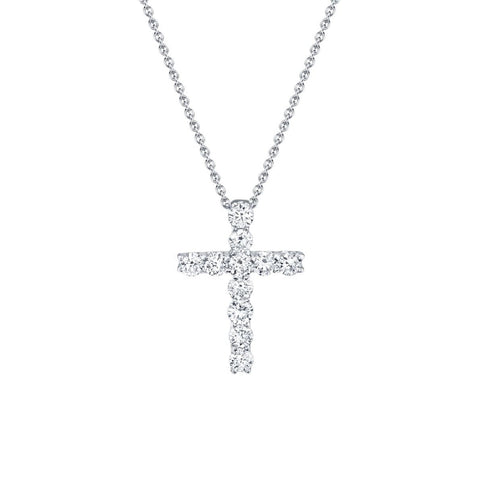 Shy Creation Diamond Cross Necklace-Shy Creation Diamond Cross Necklace - SC37215286