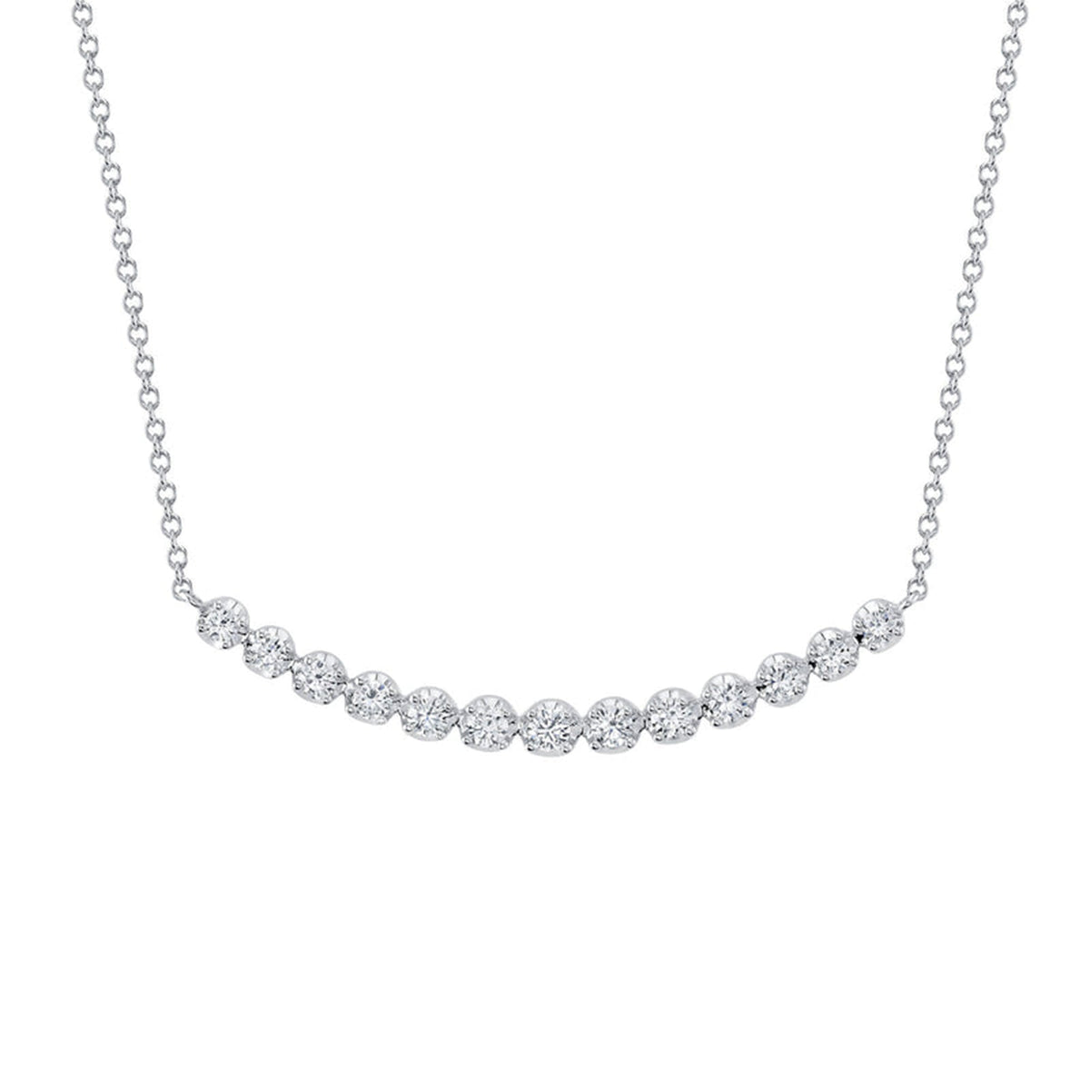 Shy Creation Diamond Crown Setting Necklace 0.91 CT - SC55023865