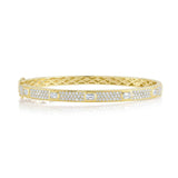 Shy Creation Diamond Emerald Pave Bangle 1.80 CT-Shy Creation Diamond Emerald Pave Bangle 1.80 CT - SC22008746ZS