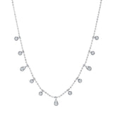 Shy Creation Diamond Faceted Ball Chain Necklace 0.64CT-Shy Creation Diamond Faceted Ball Chain Necklace 0.64CT - SC55027262