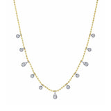 Shy Creation Diamond Faceted Ball Chain Necklace 0.64 CT-Shy Creation Diamond Faceted Ball Chain Necklace - SC55027265