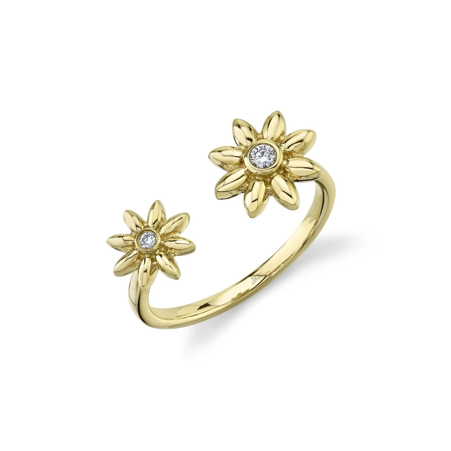Shy Creation Diamond Flower Ring 0.06 CT - SC55021152