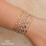 Shy Creation Diamond Geo Cut Bracelet 0.90 CT-Shy Creation Diamond Geo Cut Bracelet 0.90 CT - SC55026732