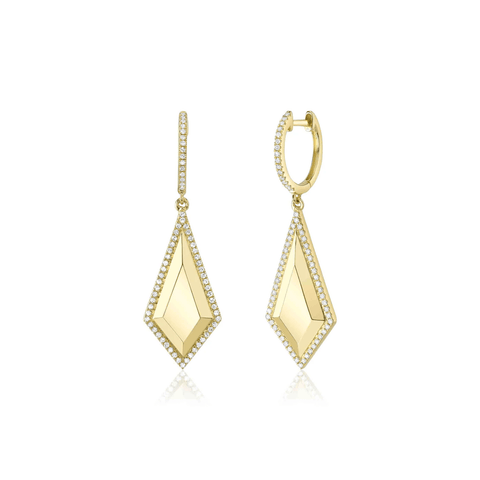 Shy Creation Diamond Geo Cut Earrings 0.33CT-Shy Creation Diamond Geo Cut Earrings 0.33CT - SC55026870