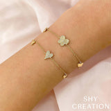 Shy Creation Diamond Heart Bracelet-Shy Creation Diamond Heart Bracelet - SC55021023