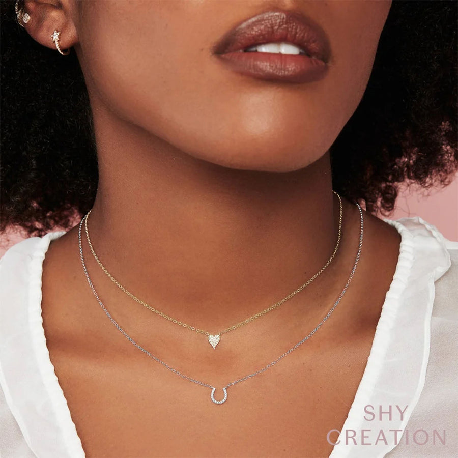 Shy Creation Diamond Heart Necklace 0.05 CT - SC55006734