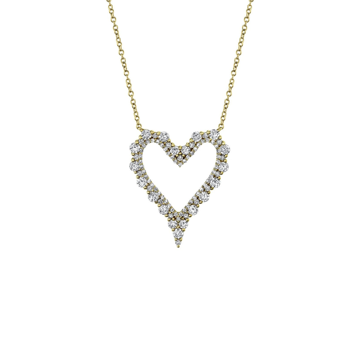 Shy Creation Diamond Heart Necklace 0.94CT - SC22008025