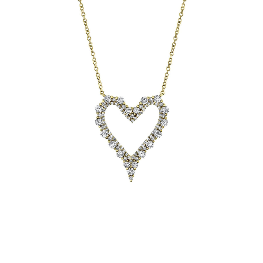 Shy Creation Diamond Heart Necklace 0.94CT - SC22008025