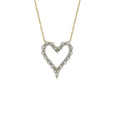 Shy Creation Diamond Heart Necklace 0.94 CT-Shy Creation Diamond Heart Necklace 0.94CT - SC22008025