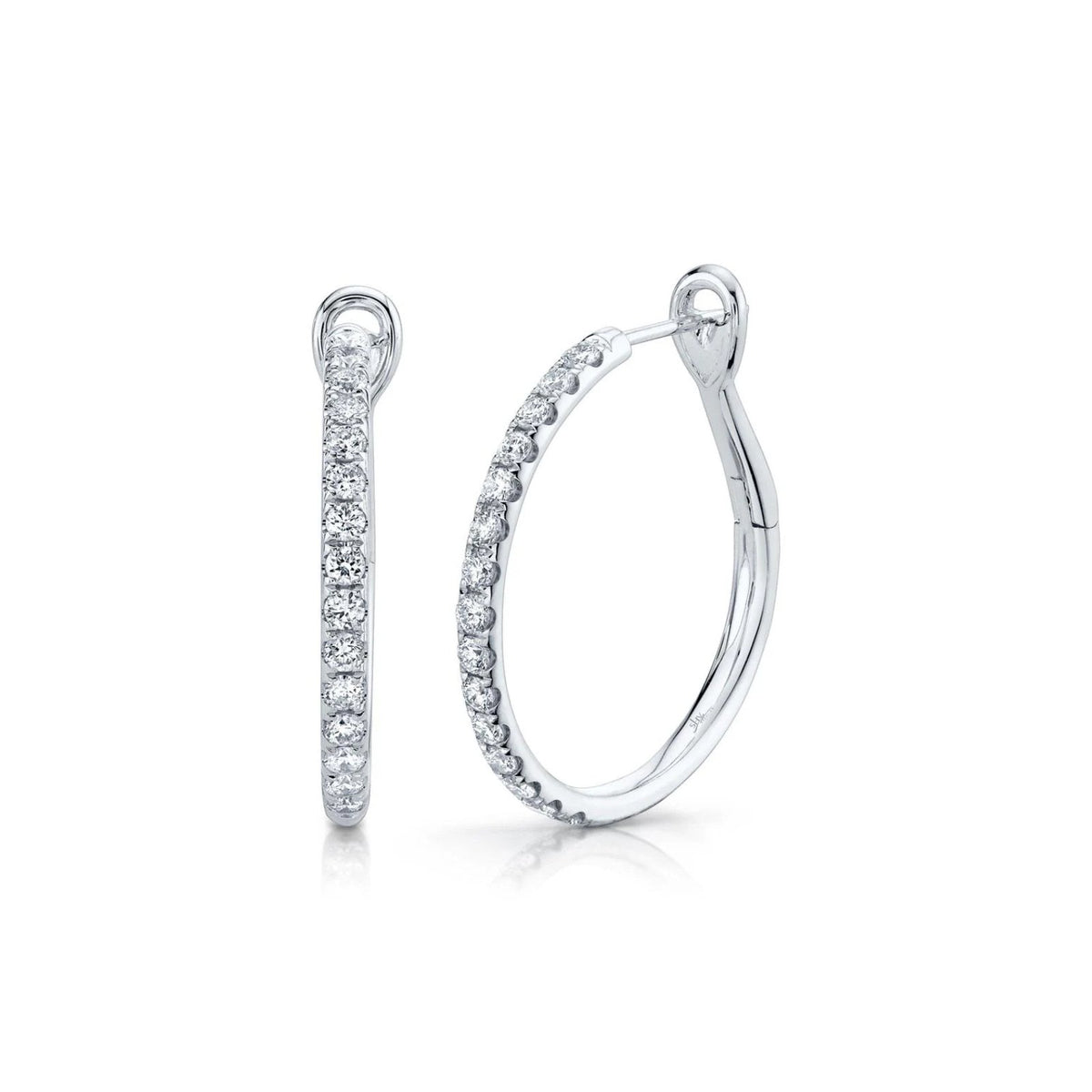 Shy Creation Diamond Hoop Earrings 0.74 CT - SC22005539