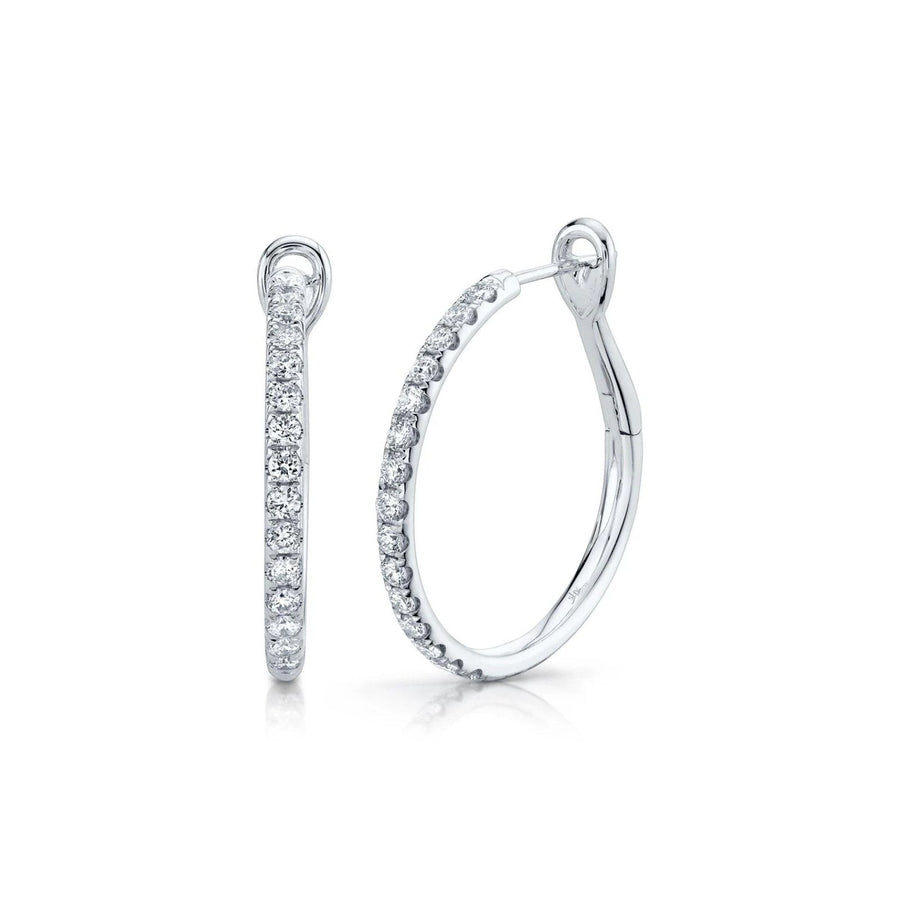 Shy Creation Diamond Hoop Earrings 0.74 CT - SC22005539