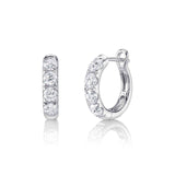 Shy Creation Diamond Hoop Earrings 1.75 CT-Shy Creation Diamond Hoop Earrings 1.75 CT - SC22006121V3D0.70