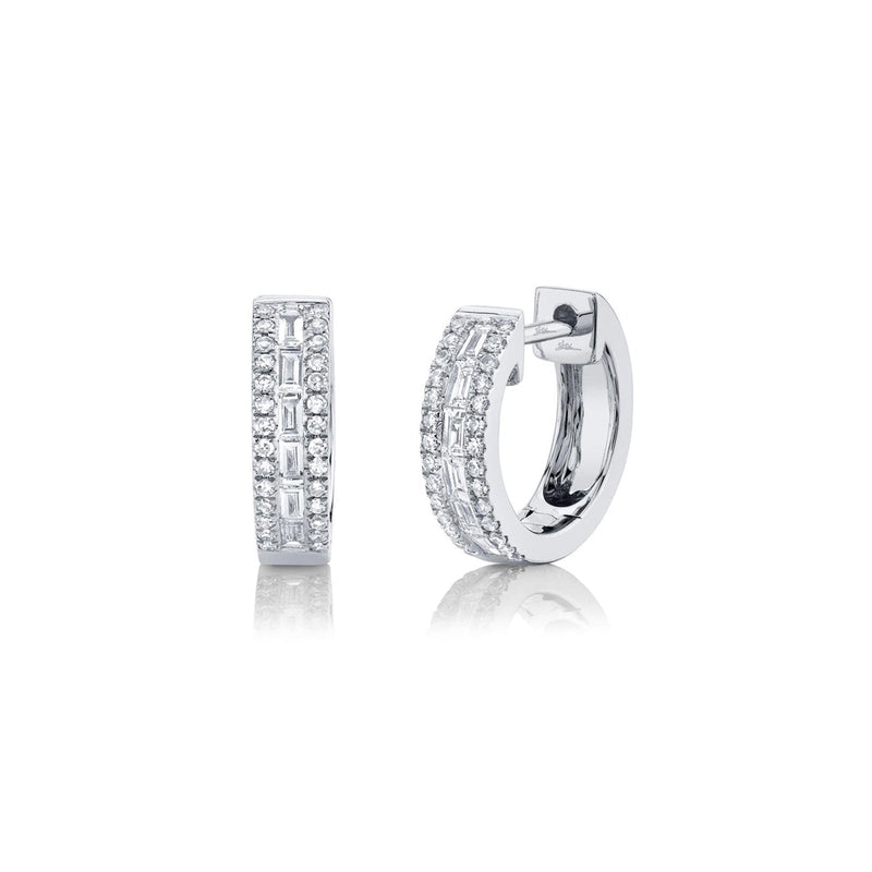 Shy Creation Diamond Huggie Earrings 0.34 CT-Shy Creation Diamond Huggie Earrings 0.34 CT - SC55006312