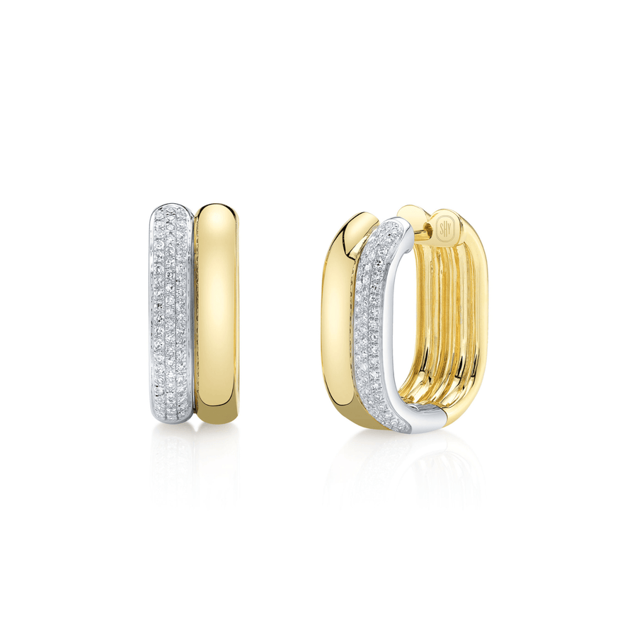 Shy Creation Diamond Huggie Earrings - SC22010337H0.80