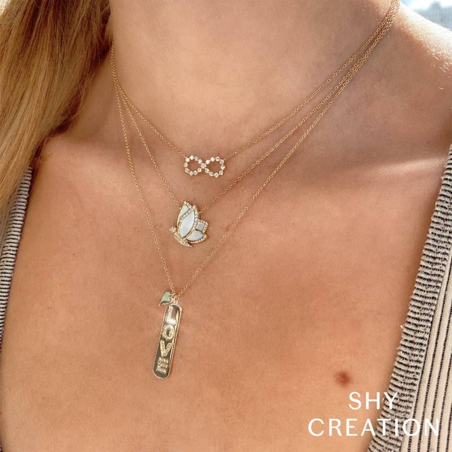 Shy Creation Diamond Infinity Necklace 0.44 CT - SC55022862
