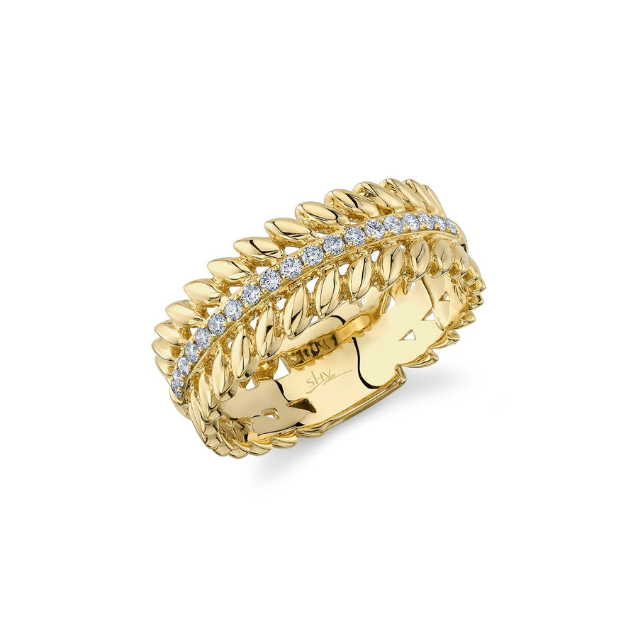 Shy Creation Diamond Laurel Wreath Band 0.19 CT - SC55022938