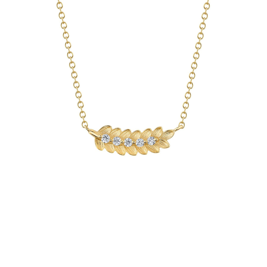 Shy Creation Diamond Leaf Necklace 0.08CT - SC55024209