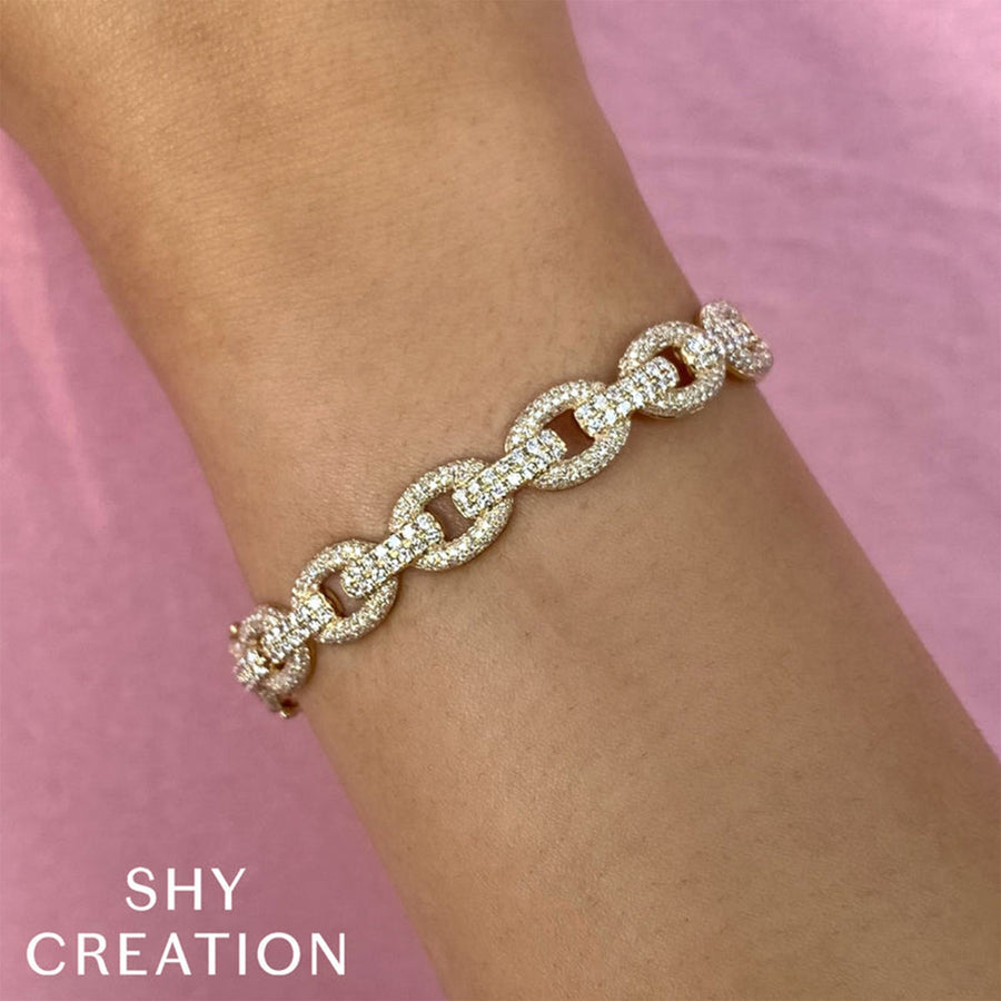 Shy Creation Diamond Link Bangle 1.95 CT - SC55025552ZS